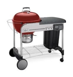 Weber Performer Deluxe Charcoal Grill - 22" Crimson -Outdoor Grilling - Weber frkhqkzzcpuy