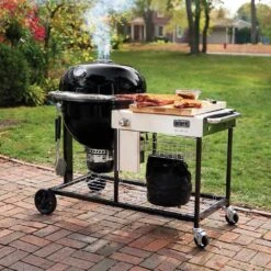 Weber Summit Kamado S6 Freestanding Charcoal Grill Center With Gas Ignition, 24-Inch (WEB-18501101) -Outdoor Grilling - Weber web 18501101 c 05 22