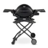 Weber Q1200 Portable Propane Gas Grill With Side Tables On Scissor Cart (WEB-Q1200-PCART) -Outdoor Grilling - Weber web 51010001 web 6557 a 05 22