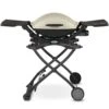Weber Q2200 Portable Propane Gas Grill With Side Tables On Scissor Cart (WEB-54060001-WEB-6557) -Outdoor Grilling - Weber web 53060001 web 6557 a 05 22 1