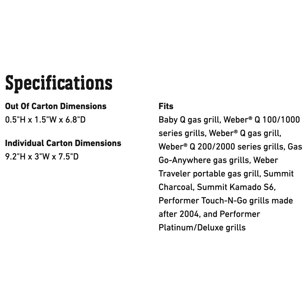 Weber Adapter Hose (WEB-6501) 5 Weber Adapter Hose (WEB-6501) - Image 3