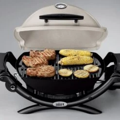 Weber Q1200 Portable Propane Gas Grill With Side Tables (WEB-Q1200) -Outdoor Grilling - Weber web q1200 config ls b 05 22